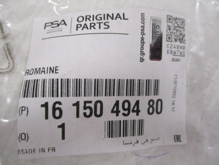 MOCOWANIE ZDERZAKA ŚLIZG PRZÓD PRAWY CITROEN JUMPY IV OE 1615049480