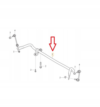XC60 II XC90 II STABILIZATOR PRZÓD 31406930