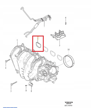 Uszczelka kolektora dolotowego Volvo