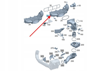 KOLEKTOR SSĄCY DOLOTOWY Z KLAPKAMI DIESEL M651 MERCEDES OE A6510905737