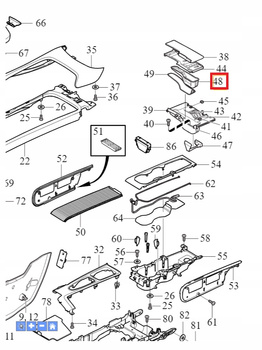 POPIELNICZKA VOLVO V60, S60, XC60 OE 31403356