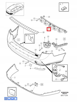 ABSORBER VOLVO V50 08-12r