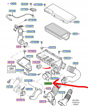 PRZEPŁYWOMIERZ MASY POWIET. FUSION FIESTA 1.4 TDCI_1348615_2S6Q-12B579-BB