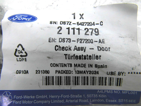 OGRANICZNIK DRZWI TYŁ PRAWY LEWY MONDEO MK5 2014- 2111279 _ DS73-F27200-AE