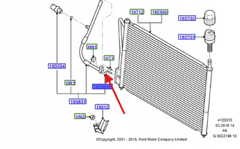 ORING PRZEWODU KLIMATYZACJI FORD OE TRANSIT 2006-2014 1W1H-19E889-CA