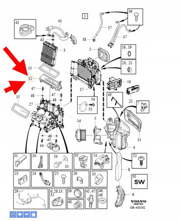 PRZESŁONA KLAPA NAWIEWU SZYBY CZOŁOWEJ VOLVO XC90 2016- OEM/OE 31407771