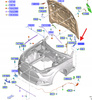 ZAWIAS PRAWY MASKI FORD MUSTANG MK6 2015- 2017 1910979 _ GR3B-16800-AC