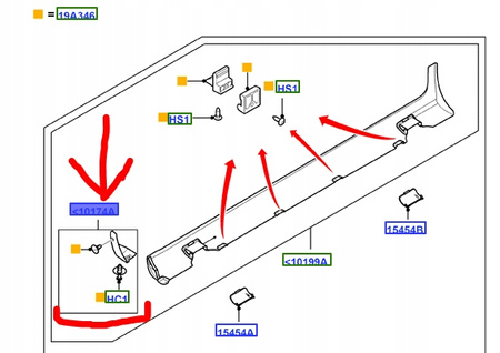 ZAŚLEPKA PROGU PRAWA FORD MONDEO 2007-2014 TITANIUM S _ 1720345 _ AM7S7J-10174-AB