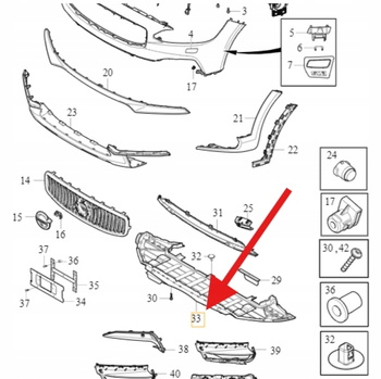 OSŁONA PŁYTA POD ZDERZAK CHŁODNICE VOLVO V90 CC 2020- OE 31690843