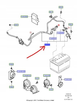 PRZEWOD AKUMULATORA 1.6TDCI FORD FOCUS Mk2 2004-05 _ 1382629 _ 3M5T-14A280-BD
