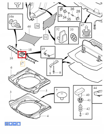 OSŁONA ZAMKA KLAPY BAGAŻNIKA TYŁ VOLVO V50 2004- OE 39854371