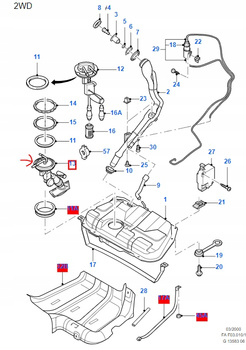 POMPA PALIWA FORD ESCORT VII 1.6L / 1.3L 1997-99_1054421_96FP-9H307-BD