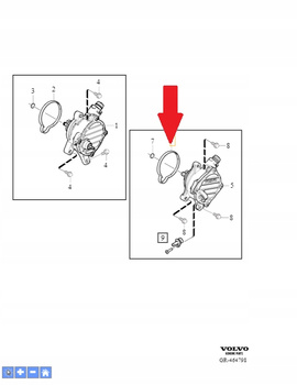 Uszczelka pompy vacuum OE 8658101