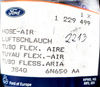 PRZEWÓD ELASTYCZNY INTERCOOLERA FORD FIESTA FOCUS _ 1229499 _ 3S4Q-6N650-AA