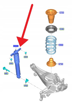 AMORTYZATOR TYŁ L P FORD FOCUS KOMBI 2018- OE 2473871 _ JX61-18080-EYG