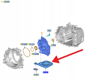 FILTR OLEJU SKRZYNI BIEGÓW 6F15 ECOSPORT FOCUS 18- 2452234 _ FD8P-7G186-BA