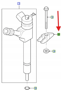 UCHWYT WTRYSKIWACZA FORD RANGER 2006-2012 1447249 _6M34-9A335-FA