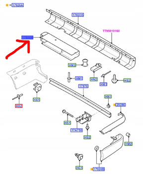 STOPIEŃ TYLNY FORD TRANSIT Mk5 Mk6 2000-2014_1639716_YC15-17B807-AE