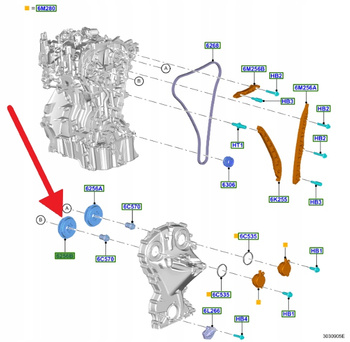 WARIATOR WYDECH 1.0 EB FORD TRANSIT COURIER CONNECT 2350478 _ H6BG-6C525-AC