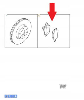 Klocki tył Volvo OE 30681695