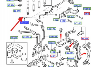 ŚWIECA ŻAROWA FORD FIESTA 01- FOCUS 01- 1.6 DURATORQ 1525910 _ S6Q-6M090-AB