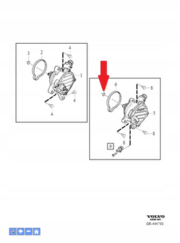 O-ring pompy vacuum Volvo OE 8658102
