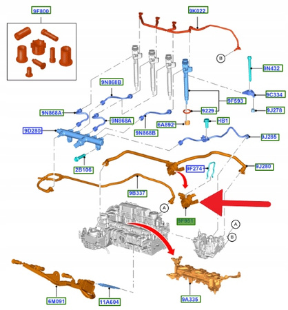 CZUJNIK TEMPERATURY PALIWA 2.0 TDCI MONDEO SMAX 15- 1871877 _ DS7Q-9F951-AA