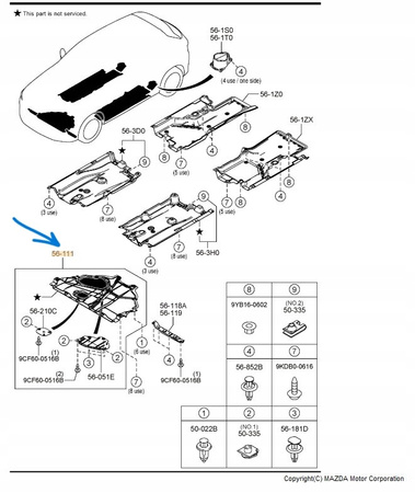Osłona dolna pod silnik - Mazda CX-5 KF CX-9 TC_KE6456110C