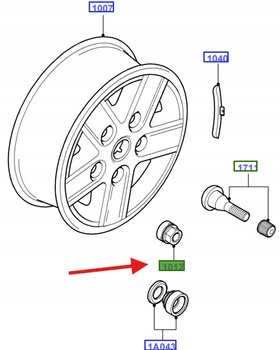 NAKRĘTKA DO FELGI ALUMNIOWEJ 1576438 _ 7C11-1K024-BB