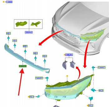BLENDA LED MASKI FORD KUGA Mk3 2024- 2769877 _ PJ6B-13N204-AE