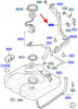 SPUST PRZELOTOWY BAGAŻNIKA LEWY FORD C-MAX MK2 2241868 _ PE1C1-U451A15-AB