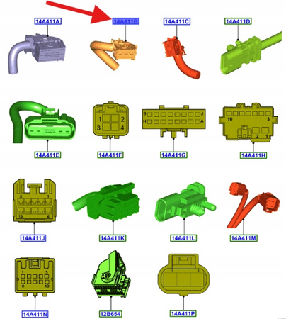 ZESTAW NAPRAWCZY PRZEWODÓW TRANSIT 2019- 2024 OE 2388045 _ JK2T-14B676-BA