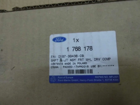 PÓŁOŚ PRAWA FORD B-MAX FIESTA Mk7 1.0 EB 1.6 TIVCT 1881058 _ D1B7-3B436-CC