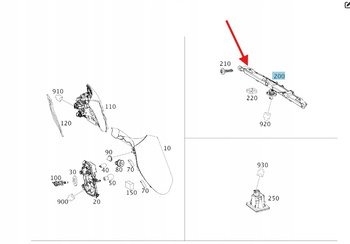 ŚWIATŁO STOPU TRZECIE MERCEDES CLA W117 GLA W156 C W205 OE A1569069600