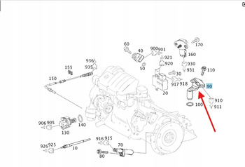 CZUJNIK POZIOMU OLEJU DIESEL M640 M668 M166 MERCEDES OE A6409050000