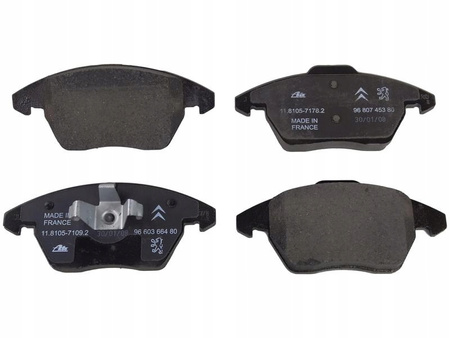 Zestaw 4 klocków hamulcowych przednich Citroen C4 1609987980