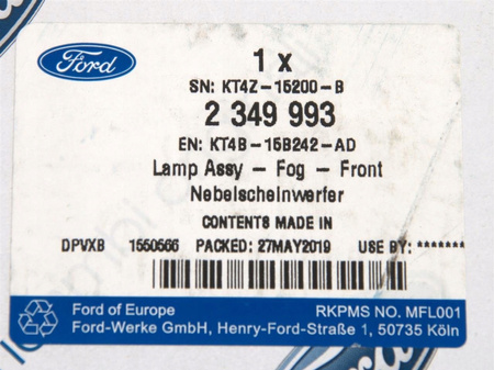 HALOGEN PRAWY FORD EDGE 2019- EU/USA OE
