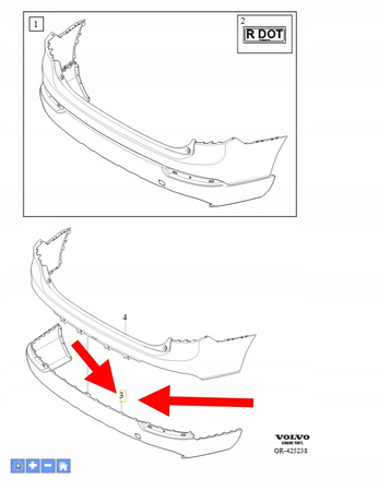 KIEROWNICA POWIETRZA PRZÓD VOLVO XC90 2016-2019 S90 V90 OEM/OE 31383627
