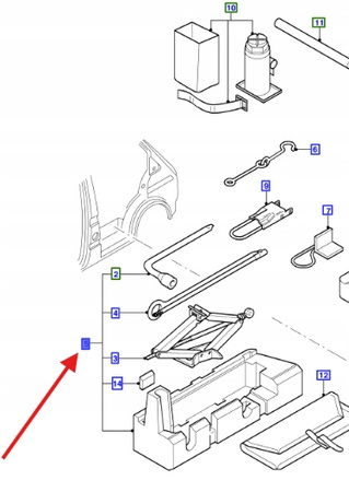 PODNOŚNIK LEWAREK FORD TRANSIT 2000-2014 1767572 _ YC15-17085-FG
