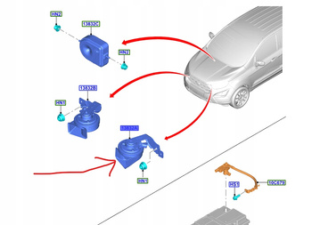 KLAKSON FORD ECOSPORT Mk2 2017- 2332762 _ GN15-13801-JA