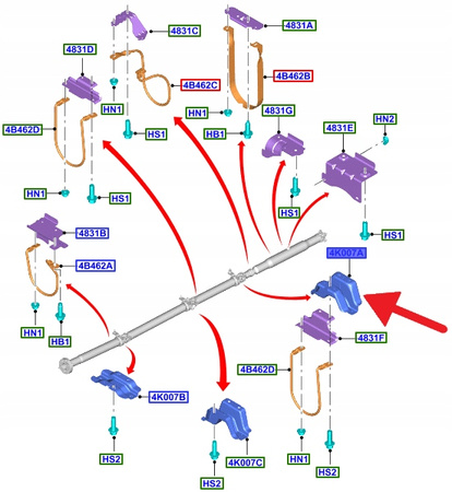 PRZEWÓD KLIMATYZACJI 2.2 TDCi FORD TRANSIT 2006- 1475204 _ 8C11-19N601-BB