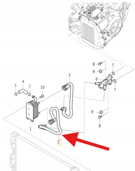 PRZEWÓD WĄŻ ZASILANIE SKRZYNI TF-80SC VOLVO S60 V60 XC60 XC70 OE 31368678