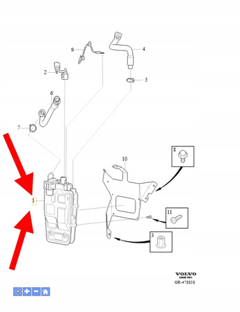 NAGRZEWNICA PŁYNU CHŁODZĄCEGO WYSOKIE NAPIĘCIA VOLVO XC90 OEM/OE 32400130