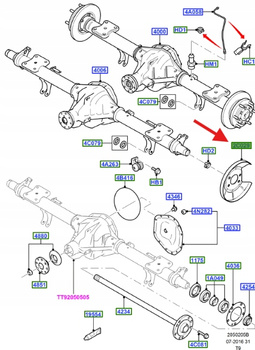 OSŁONA TARCZY HAMULCOWEJ TRANSIT 2006- 1746199 _ 9C11-2K317-CB