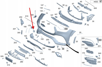 MOCOWANIE CZUJNIKA PDC LEWY PRZÓD MERCEDES GLE W167 OE A1678857703