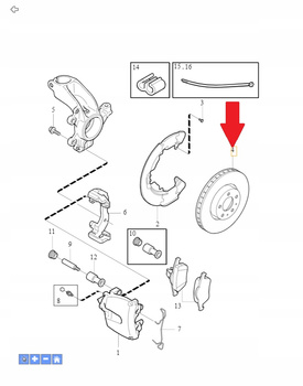 Przednie tarcze hamulcowe Volvo OE 31400942