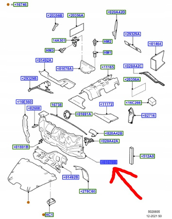 IZOLACJA PRZEGRODA PRZÓD FORD MONDEO Mk4 2007-14_1674832_7S71-A01688-AL
