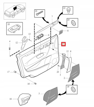 BOCZEK DRZWI PRZEDNICH VOLVO S60 I 2001-2004r OE 39981102