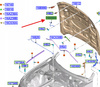 ZACZEP ZAMKA MASKI FORD MUSTANG Mk6 2015- 17- 5316947 _ FR3B-16A944-AD