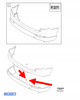 DOKŁADKA SPOILER ZDERZAKA TYŁ VOLVO XC90 2016-2019 OEM/OE 39833033
